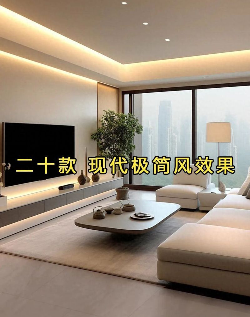 20款现代极简风格效果图，打造简约高级生活空间！