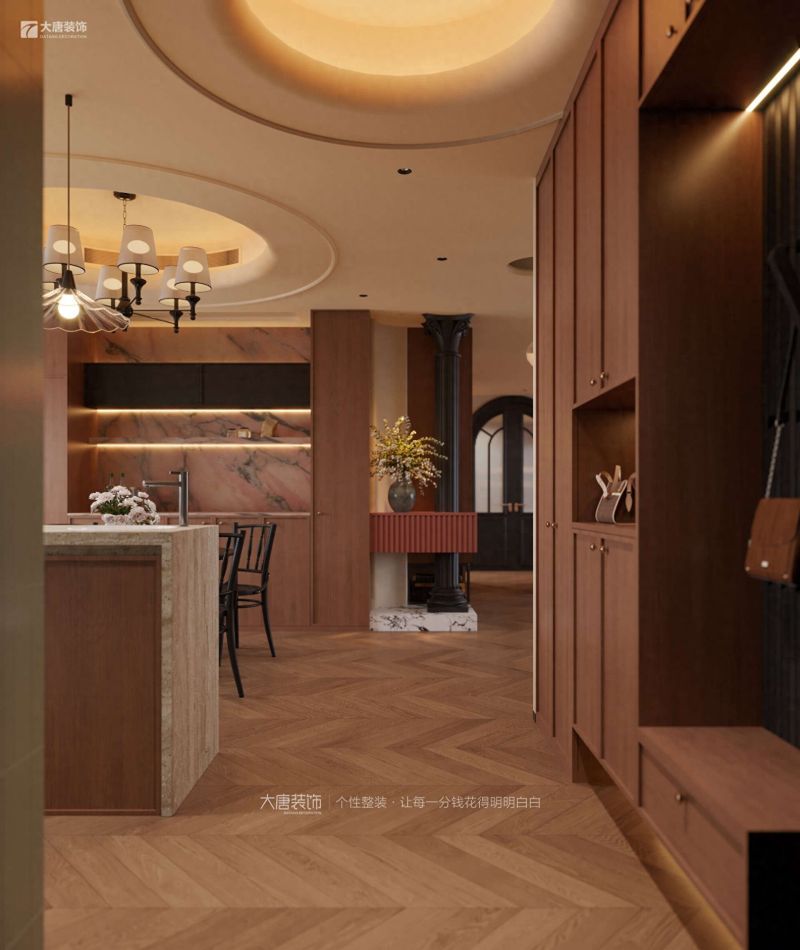 140㎡美式风格家装，用挚爱之物打造理想居所