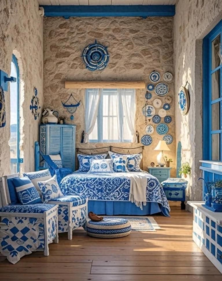 爱上这抹地中海蓝，清爽治愈的家居美学