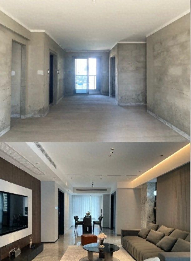 140m²现代实景，毛坯与新家对比 - 家居知识
