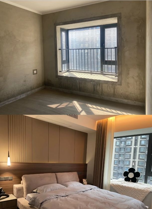 140m²现代实景，毛坯与新家对比 - 家居知识