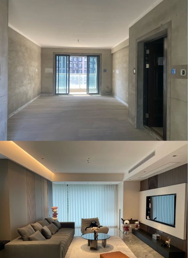 140m²现代实景，毛坯与新家对比 - 家居知识