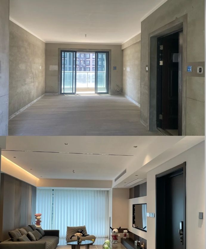 140m²现代实景，毛坯与新家对比 - 家居知识
