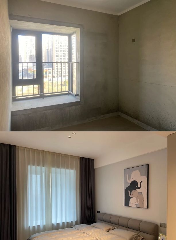 140m²现代实景，毛坯与新家对比 - 家居知识