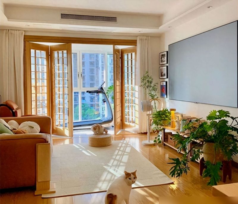 一位四川姑娘的日式客厅：套内90㎡的家，客厅装修太有质感，羡慕 - 家居知识