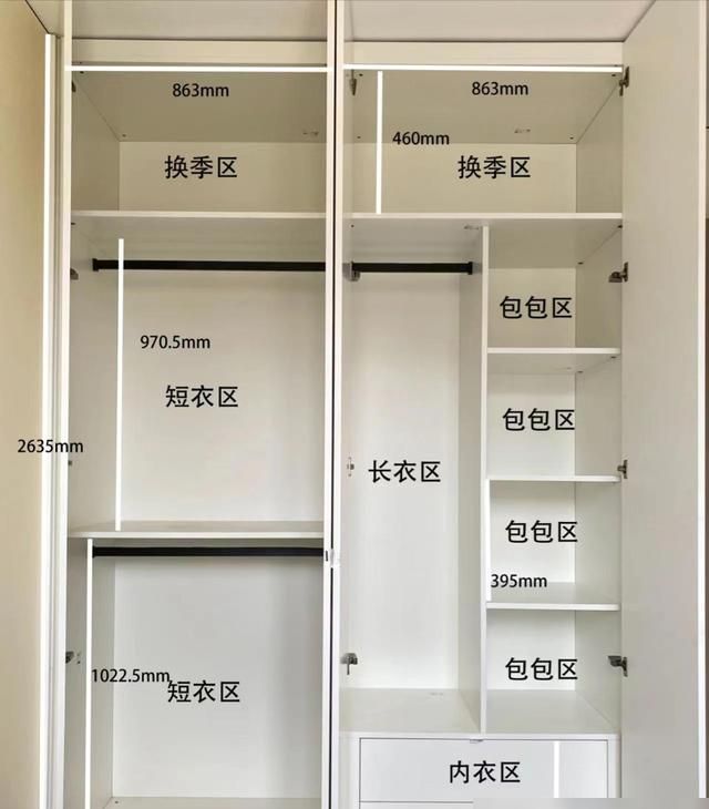 定制衣柜全攻略，结构合理空间不浪费，老婆衣服再多照样整齐收纳 - 家居知识