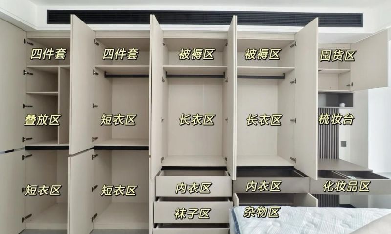 9款免拉手分段式定制衣柜设计，照抄作业不踩坑，附详细尺寸 - 家居知识