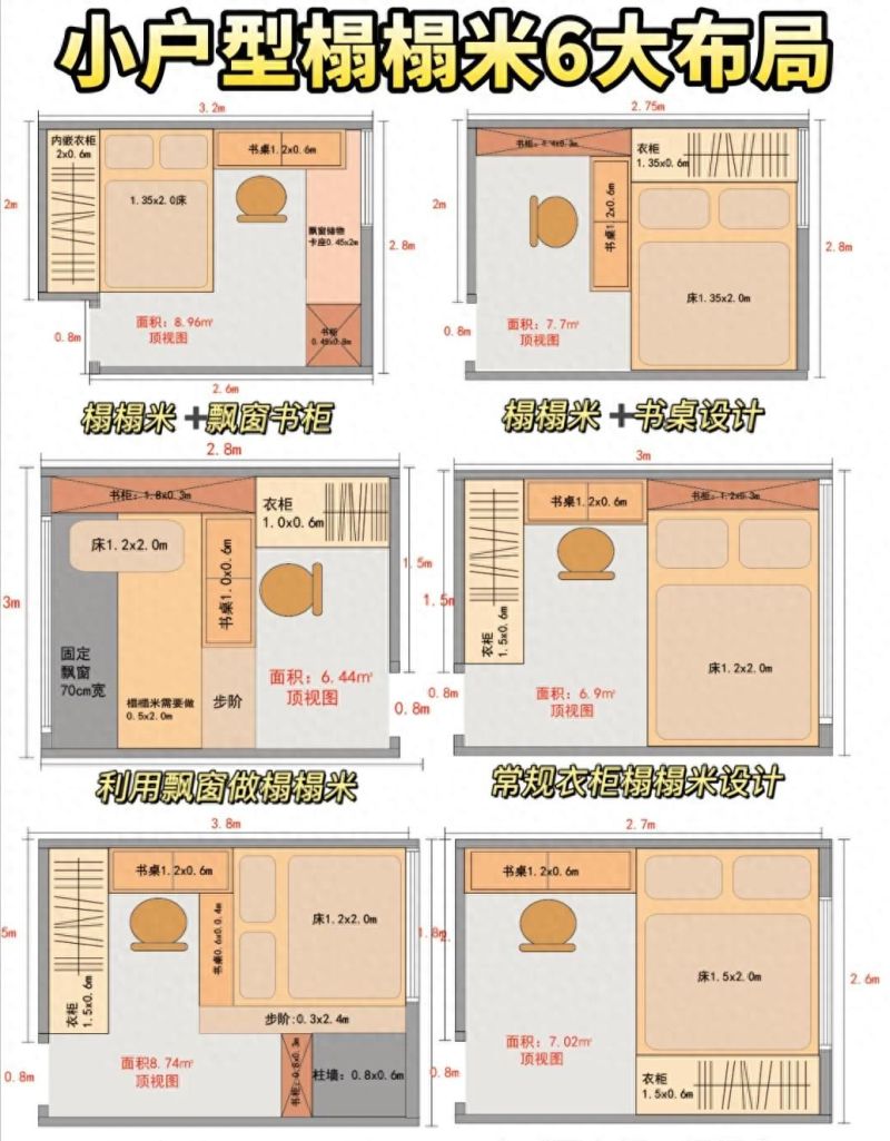 6款小户型定制榻榻米设计，定制柜体书桌大床一样也不少！ - 家居知识