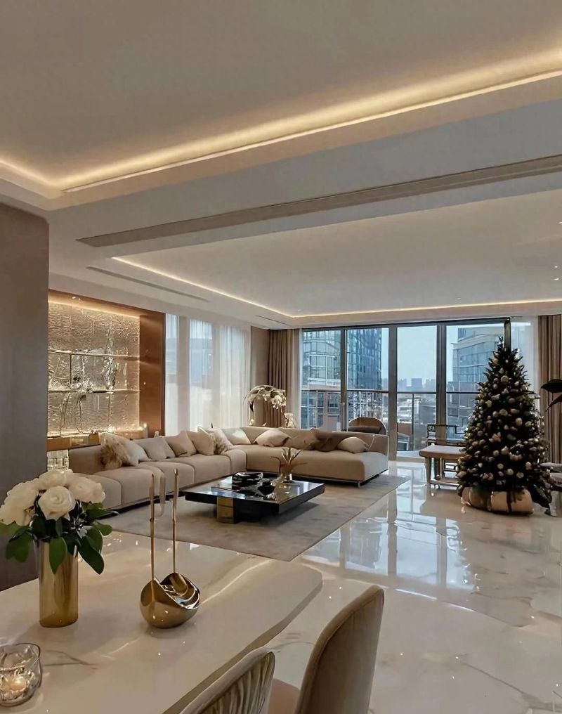 轻奢装修风一绝，连电视墙都高级的可怕 - 家居知识