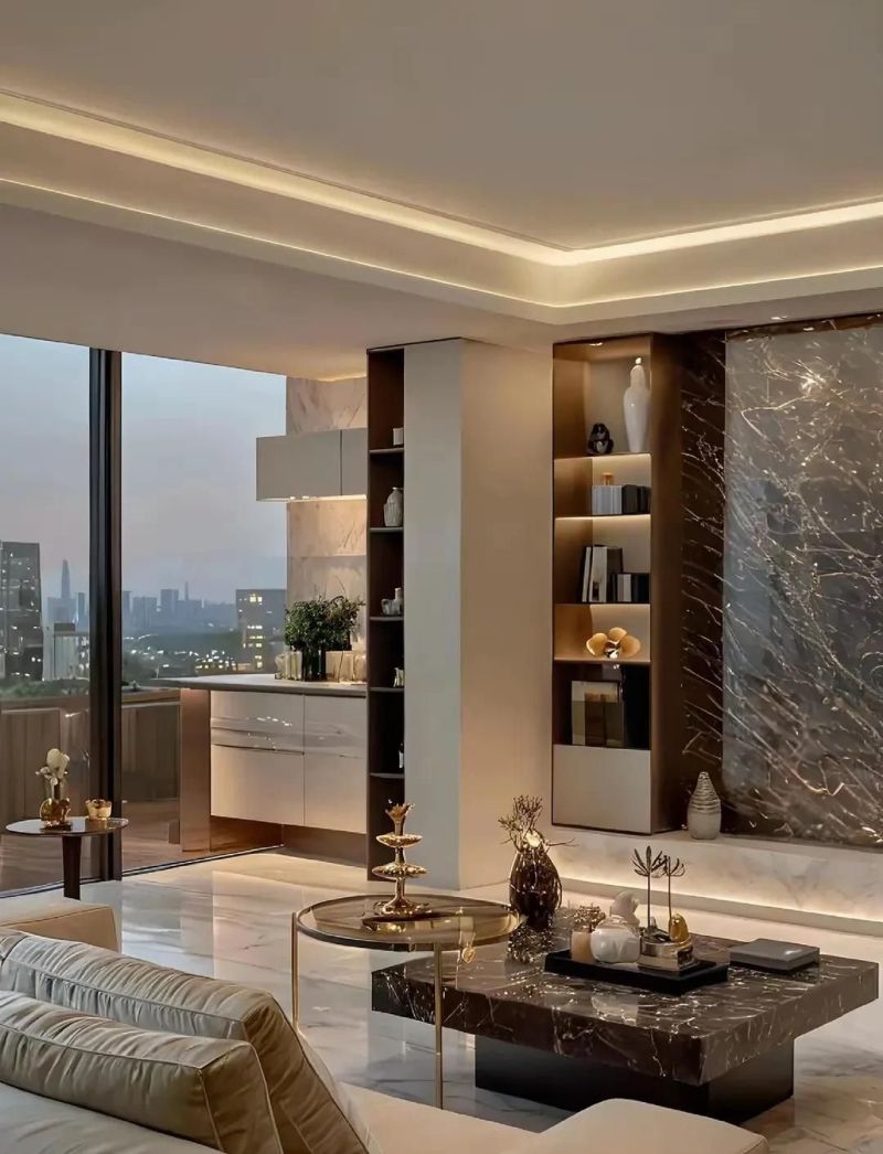 轻奢装修风一绝，连电视墙都高级的可怕 - 家居知识