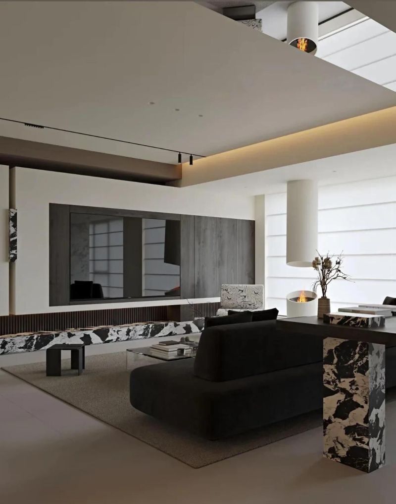 极简风大平层设计,高级感拉满,被问爆的装修灵感 被问爆💥 高级感拉满的极简风大平层设计 - 家居知识