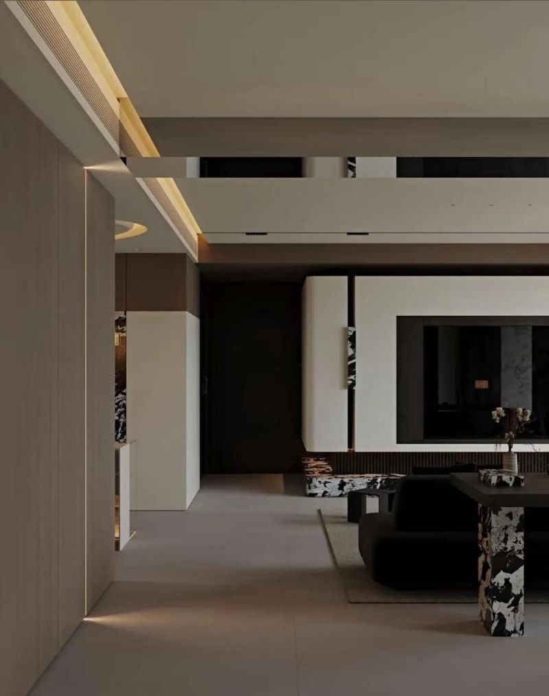 极简风大平层设计,高级感拉满,被问爆的装修灵感 被问爆💥 高级感拉满的极简风大平层设计 - 家居知识