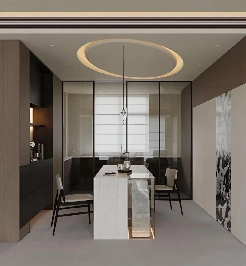 极简风大平层设计,高级感拉满,被问爆的装修灵感 被问爆💥 高级感拉满的极简风大平层设计 - 家居知识