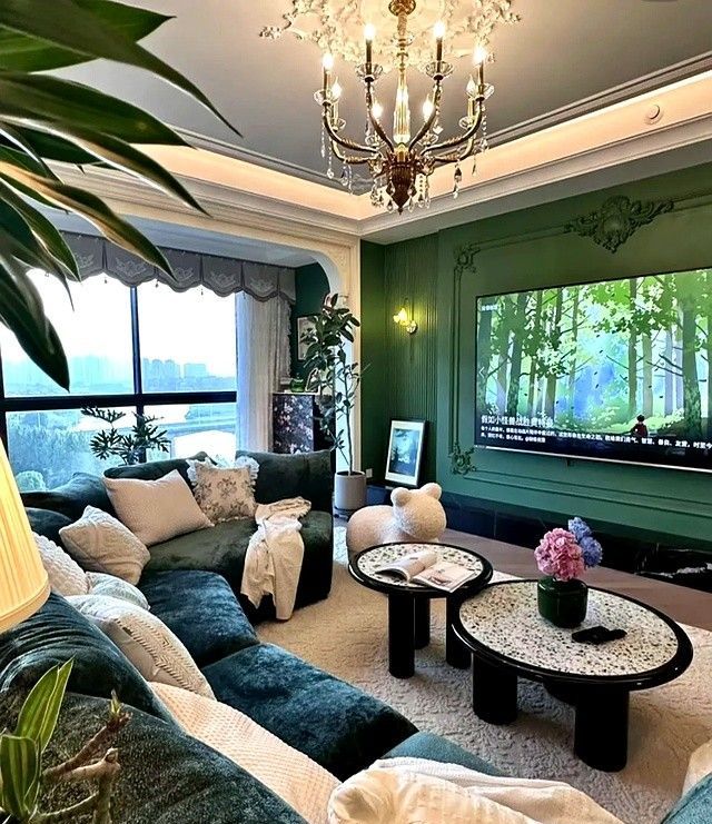 湖南一妈妈太大胆，以“绿色”为主装修，法式浓郁复古，你喜欢吗 - 家居知识