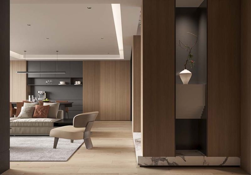 180㎡现代原木装修，满满的高级疗愈感！ - 家居知识