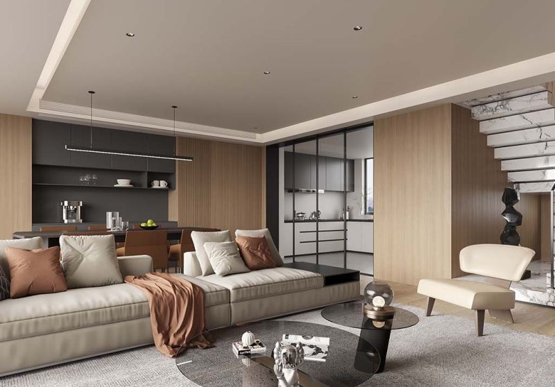 180㎡现代原木装修，满满的高级疗愈感！ - 家居知识