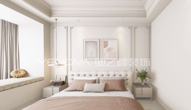 唐山南湖玥132平方米奶油风格装修效果案例|业之峰装饰 - 家居知识