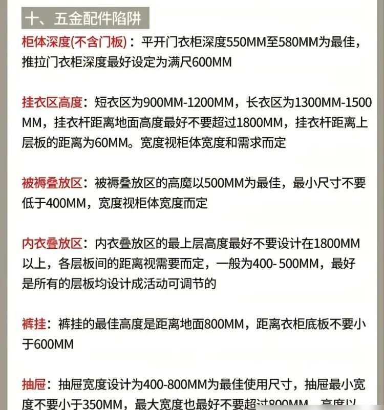 “定制衣柜”最容易被忽略的10个细节，不想翻车，这些细节确定 - 家居知识