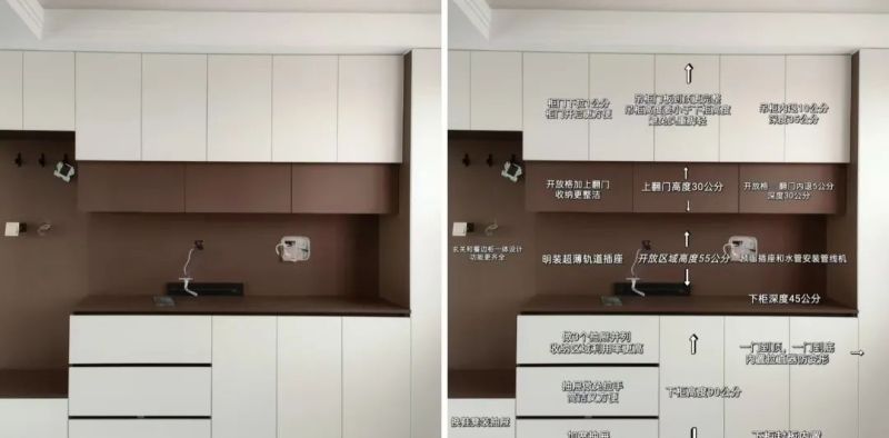 新房装修全屋定制餐边柜设计指南，数据参数以及6个避坑细节 - 家居知识