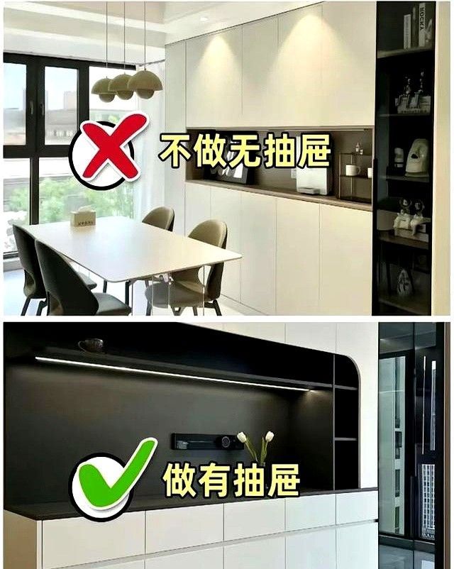 新房装修全屋定制餐边柜设计指南，数据参数以及6个避坑细节 - 家居知识