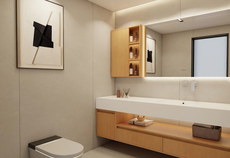 你快看，她说浴室柜定制绝对不翻车 - 家居知识