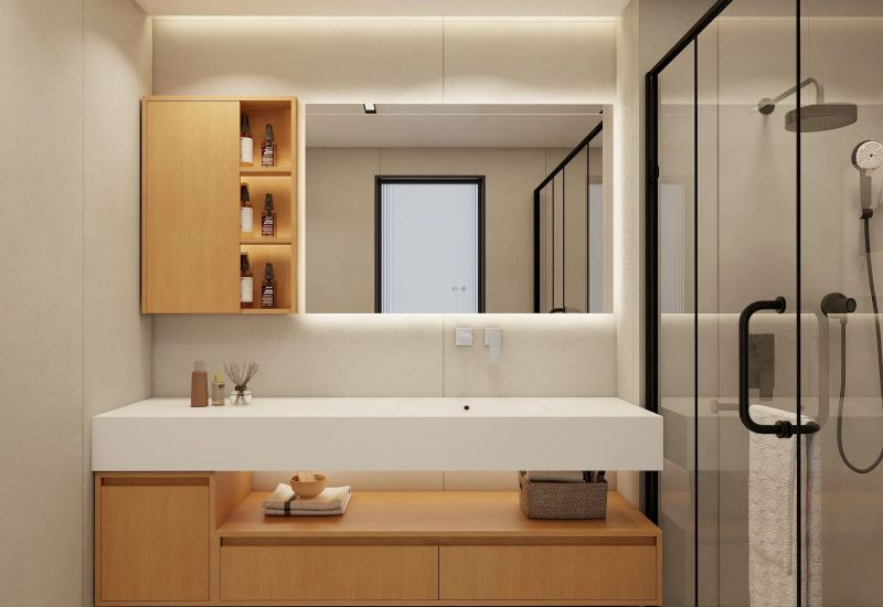 你快看，她说浴室柜定制绝对不翻车 - 家居知识