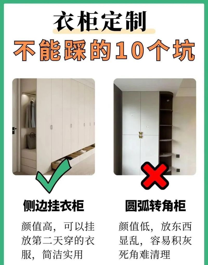 衣柜定制避坑！十装十不装口诀，宝妈血泪经验总结 - 家居知识