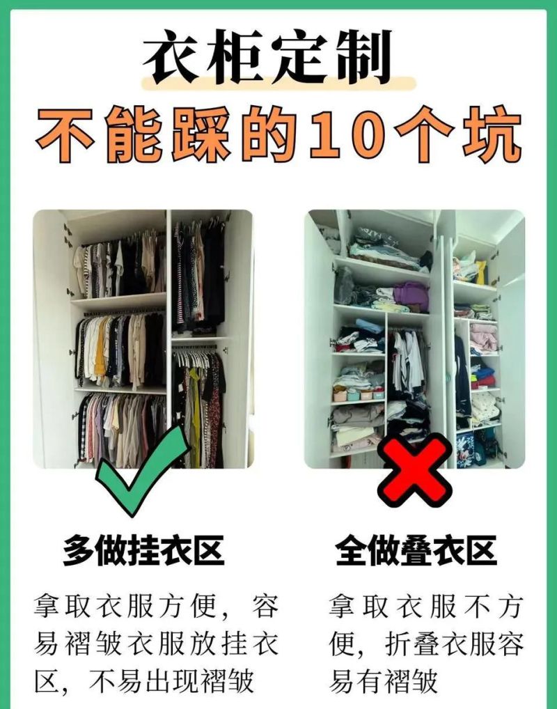 衣柜定制避坑！十装十不装口诀，宝妈血泪经验总结 - 家居知识