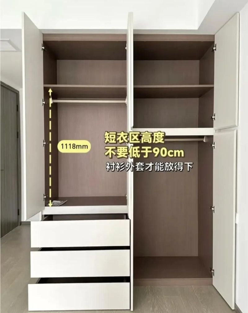 定制衣柜想要不翻车，这些黄金尺寸要牢记！推荐给不爱叠衣服的人 - 家居知识