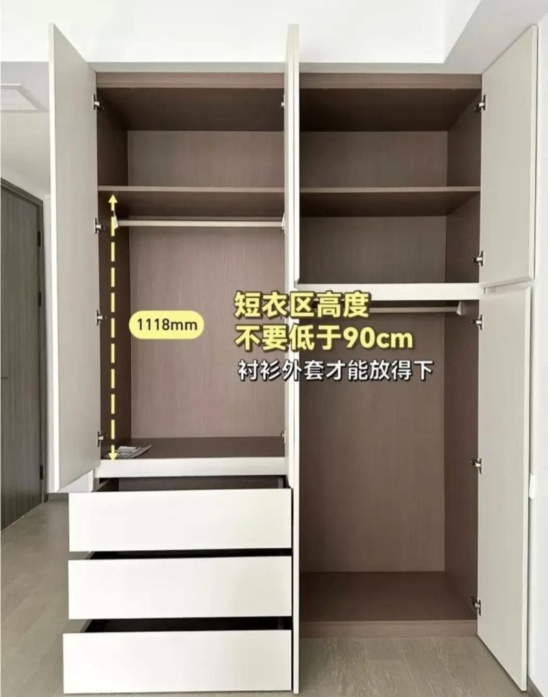 定制衣柜想要不翻车，这些黄金尺寸要牢记！推荐给不爱叠衣服的人 - 家居知识