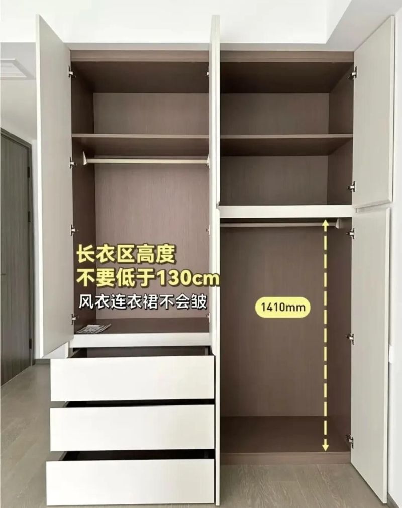 定制衣柜想要不翻车，这些黄金尺寸要牢记！推荐给不爱叠衣服的人 - 家居知识