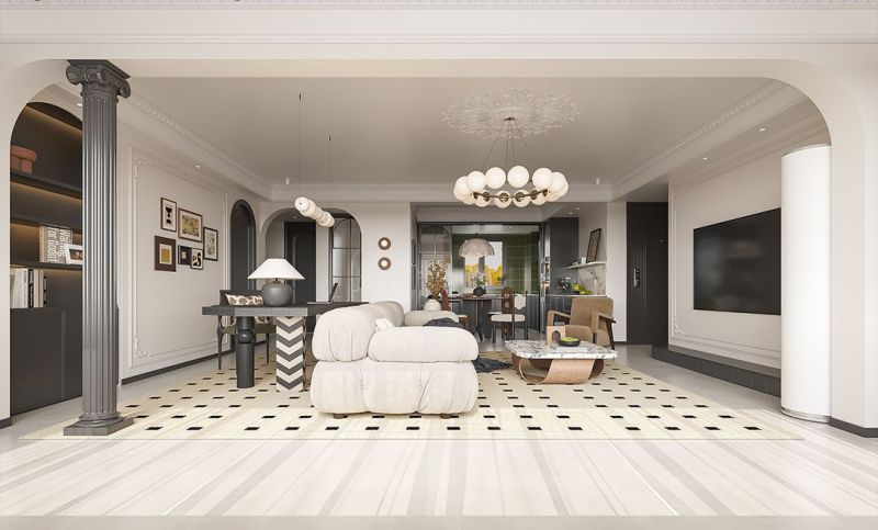 120㎡法式风，把浪漫与复古刻进家居空间，每1㎡都是电影质感 - 家居知识