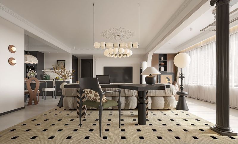 120㎡法式风，把浪漫与复古刻进家居空间，每1㎡都是电影质感 - 家居知识