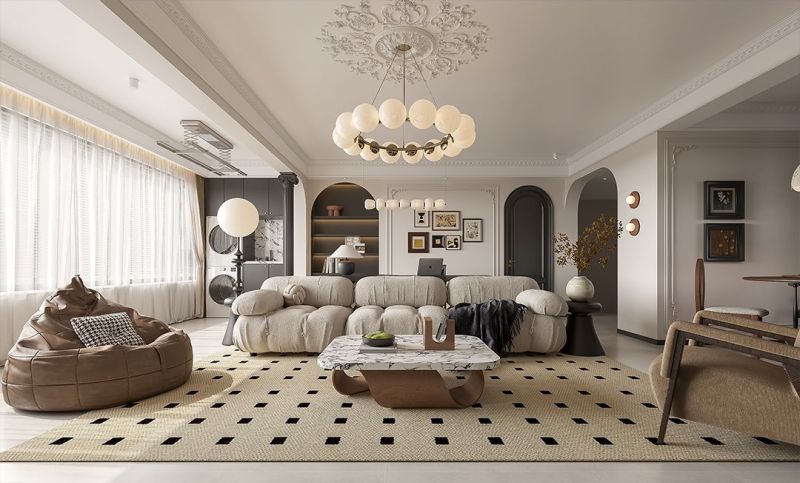 120㎡法式风，把浪漫与复古刻进家居空间，每1㎡都是电影质感 - 家居知识