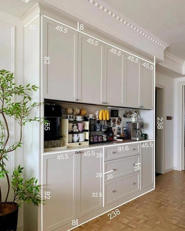 神仙木工打造绝美餐边柜,快来抄作业! 神仙木工打的餐边柜,真的好绝啊,快来抄作业! - 家居知识