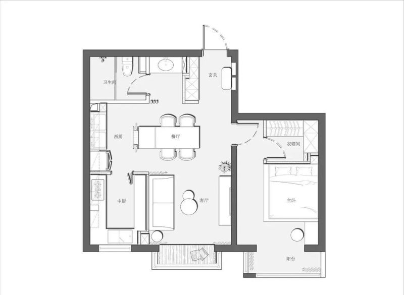 55㎡神仙小户型，衣帽间+三分离我都有，这7W花的太值了！ - 家居知识