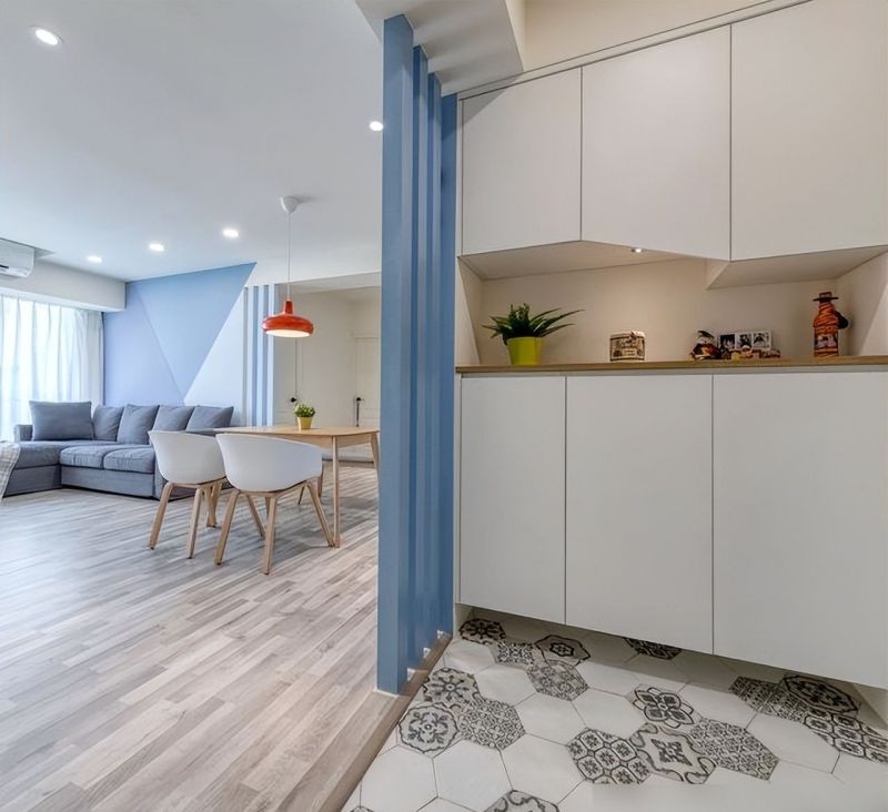 三口之家的73㎡，全屋坚持北欧混搭风，入户那叫一个清爽透亮 - 家居知识