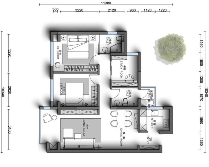 成都110㎡精装房拆毛坯改造，日式风精髓拿捏，进门就有治愈感 - 家居知识