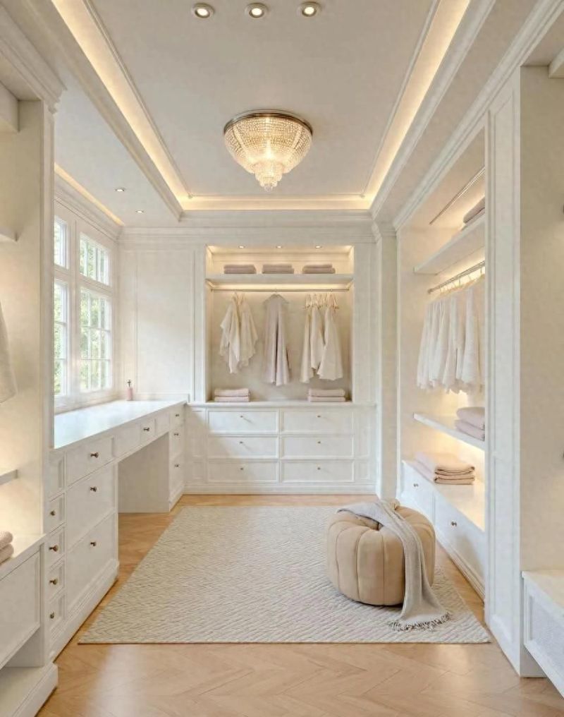 9款奶油法式衣帽间，应该没有公主能拒绝吧，喜欢的收藏点赞吧。 - 家居知识