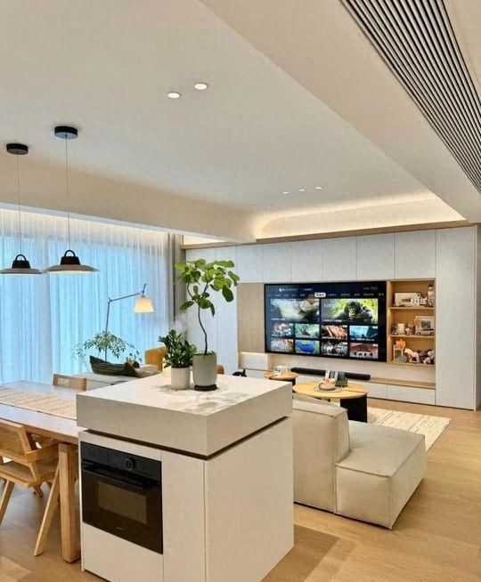 阳台打满柜太实用了！学他家装修，电视柜榻榻米都省了！