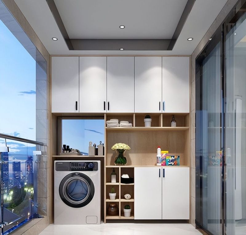 等我买房，打死不装电视柜榻榻米！学他家阳台打满柜，实用到哭！ - 家居知识