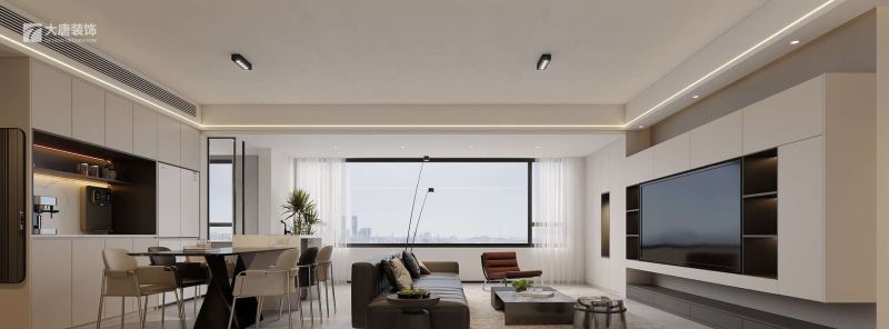 株洲装修设计：143㎡现代风格装修，干净的白 - 家居知识