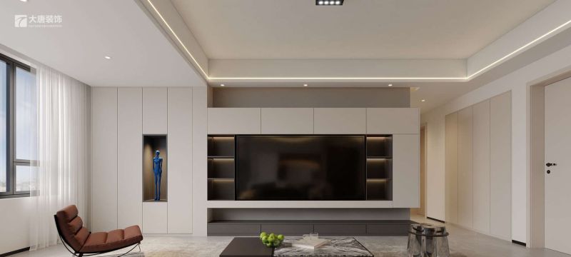 株洲装修设计：143㎡现代风格装修，干净的白 - 家居知识