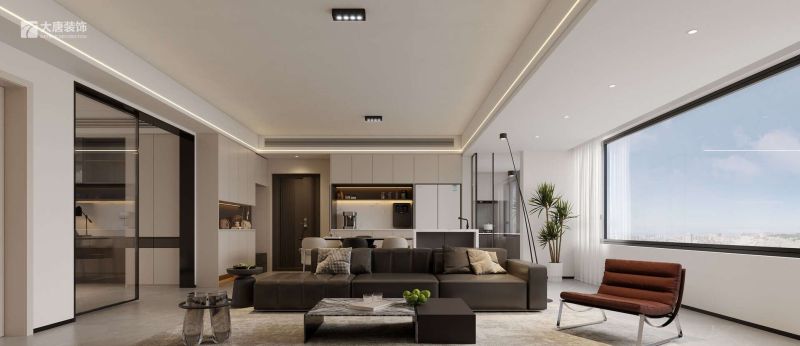 株洲装修设计：143㎡现代风格装修，干净的白 - 家居知识