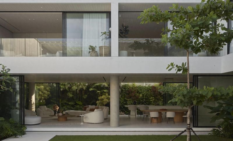 现代风的“高级感”！白墙+木作+满院绿植，把自然迎进家门 - 家居知识