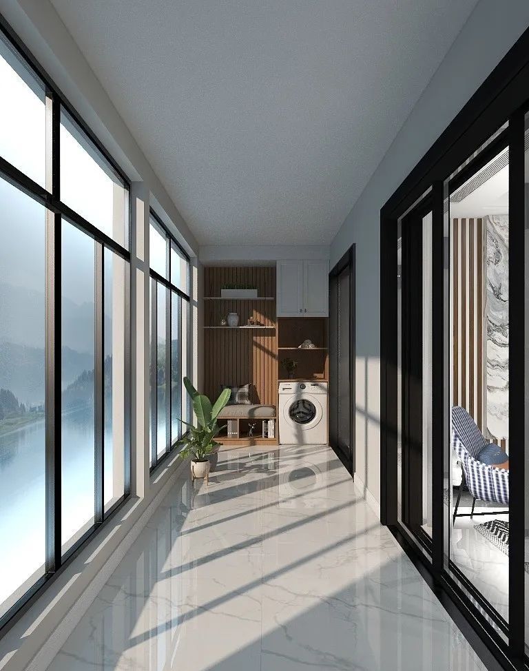 112平现代风新家,阳台设计美到心坎里! 112平的现代风装修案例,阳台让人着实爱上了 - 家居知识