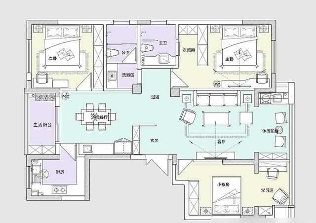 她家的美式风装修，堪称家居界的教科书，看到客厅后，惊艳到我了 - 家居知识