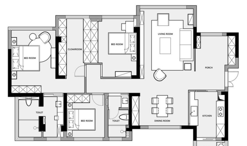 墙面满做造型怕显乱？这套美式复古风给你答案！ - 家居知识