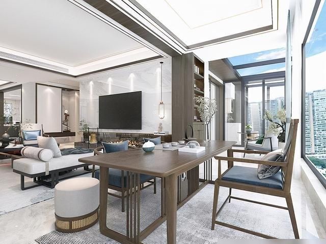 看完她家220㎡新中式装修后，感觉我家150㎡中式不香了，非常大气 - 家居知识