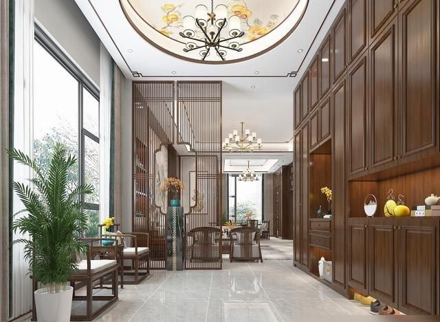 525㎡四层别墅，选择装修新中式风格，进去经典大气真的太好看了 - 家居知识